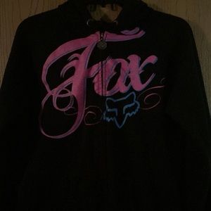 Fox racing hoodie full zip jacket juniors XL